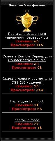 Золотая 5-ка файлов - скрипт для UCOZ