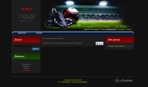 Football - футбольный шаблон для uCoz