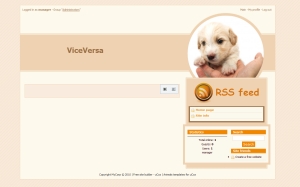 ViceVersa - бежевый шаблон для uCoz